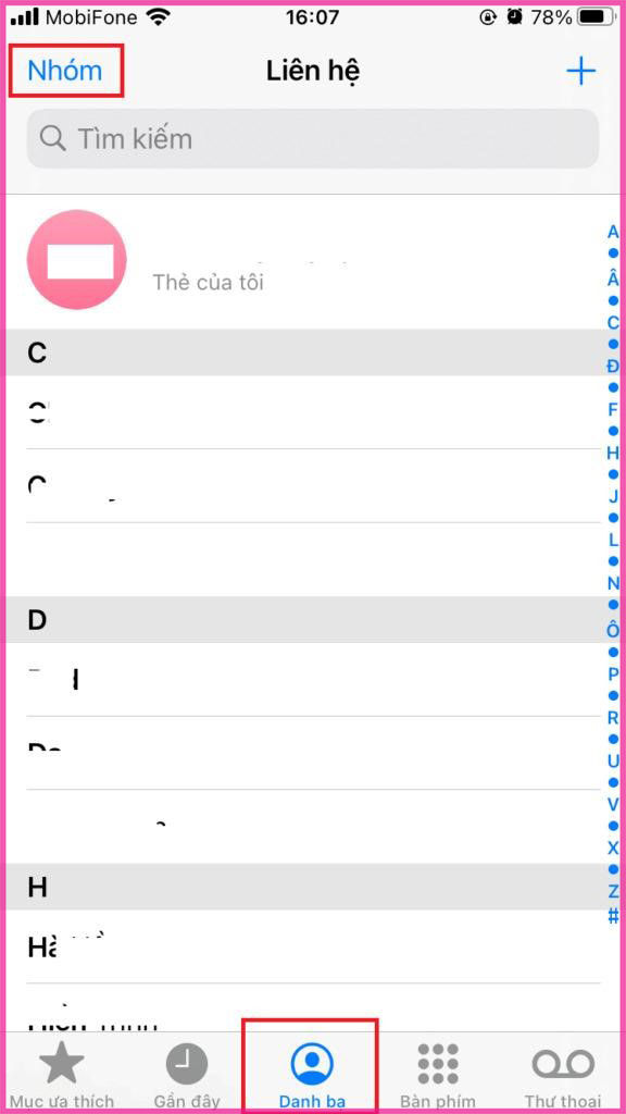 Cách lấy danh bạ từ Gmail trực tiếp về bằng điện thoại iPhone cách 2 bước 1