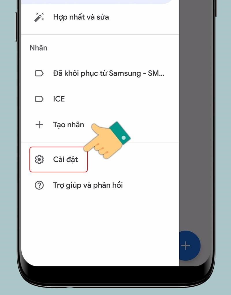 Cách lấy danh bạ từ Gmail về điện thoại Android bước 4
