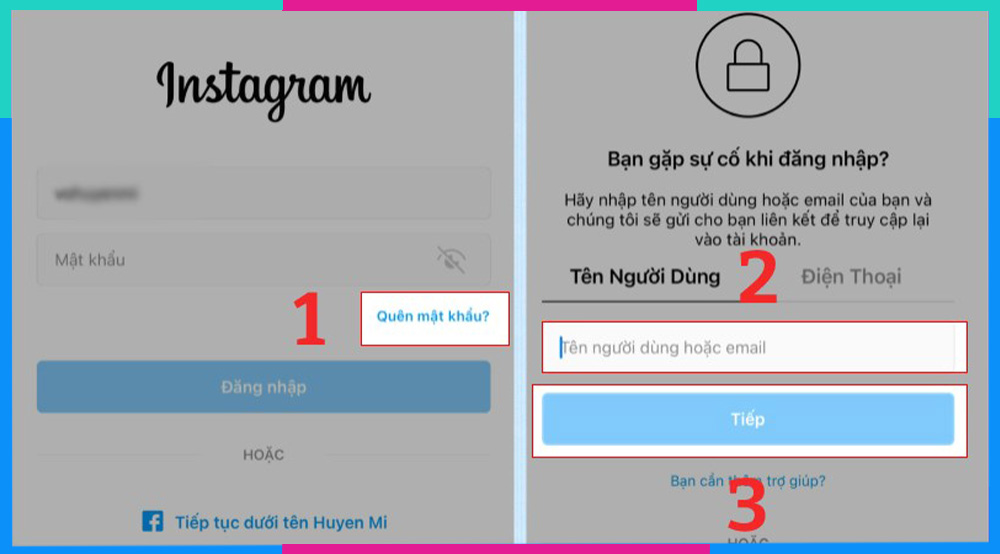 Cách lấy lại mật khẩu Instagram trên iPhone B3