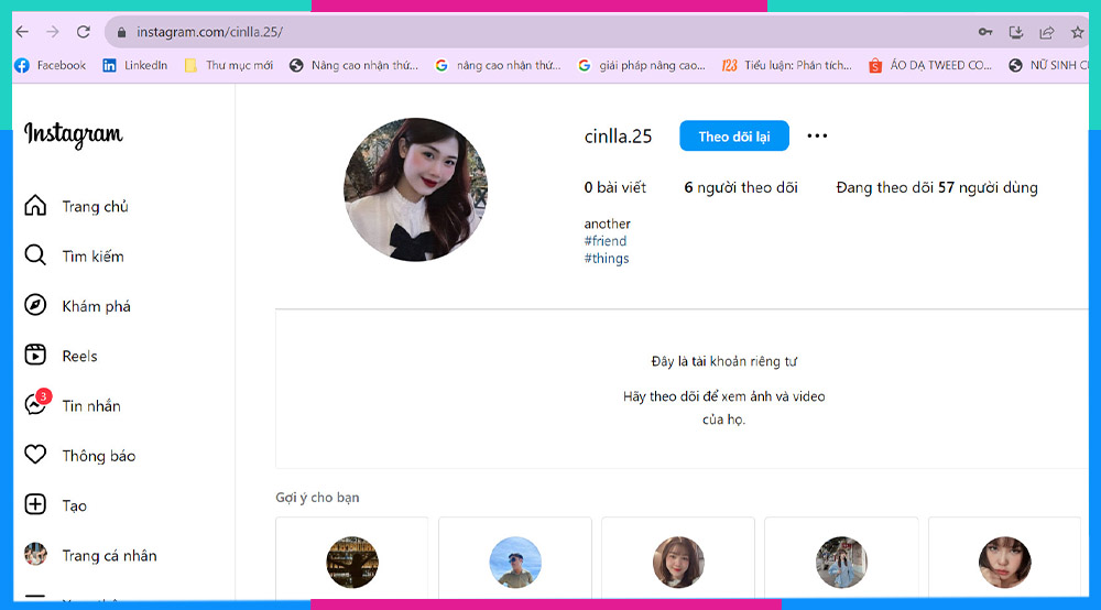 Cách lấy link Instagram của người khác trên máy tính b2