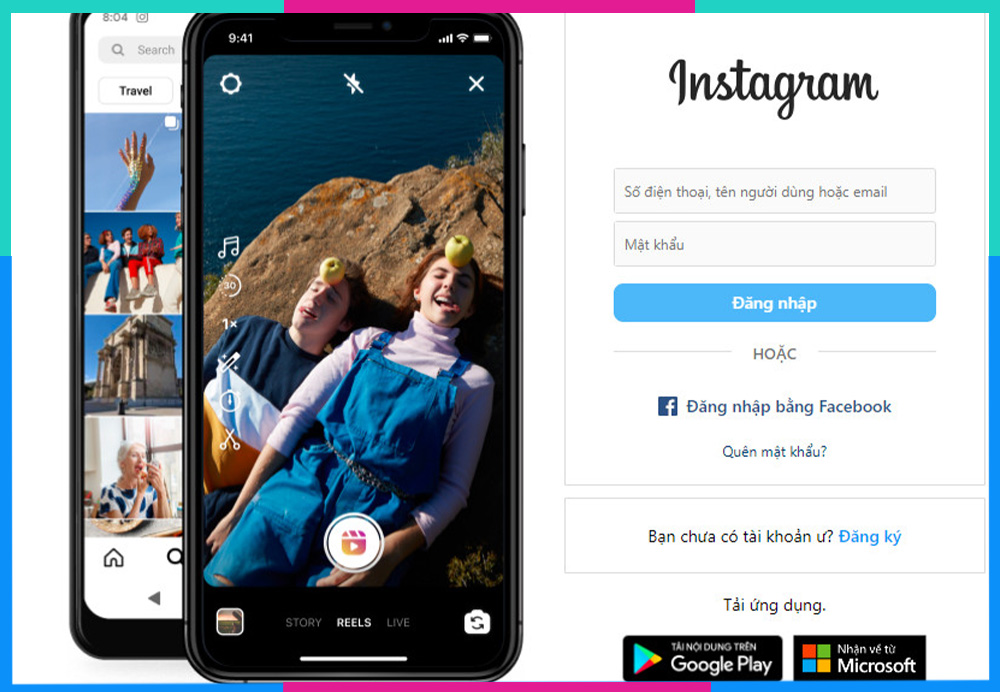 Liên kết Instagram với Facebook trên máy tính B1