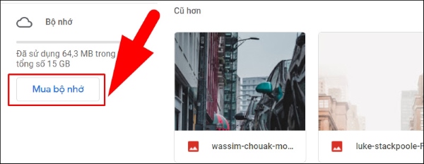 Mua trực tiếp qua Google Drive trên máy tính bước 1
