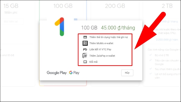 Mua trực tiếp qua Google Drive trên máy tính bước 4