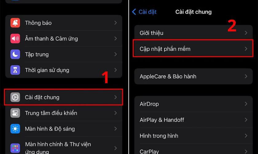 Cách nâng cấp hệ thống lên iOS 26 bước 2