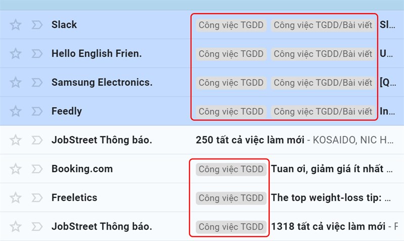 Cách sắp xếp và phân loại email bằng nhãn đã tạo trong Gmail trên máy tính bước 4