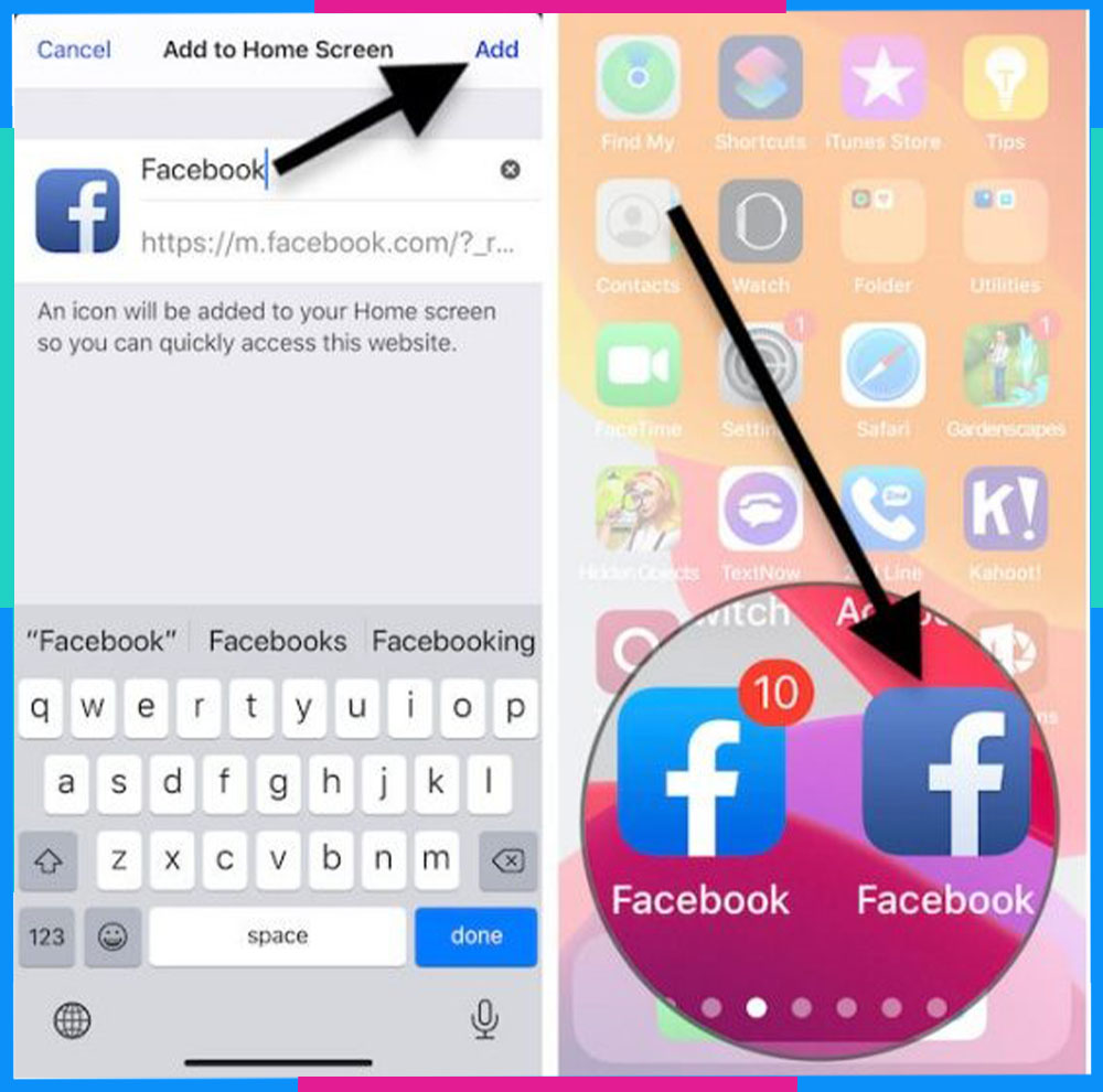 Cách tải Facebook Lite cho iPhone Safari B3