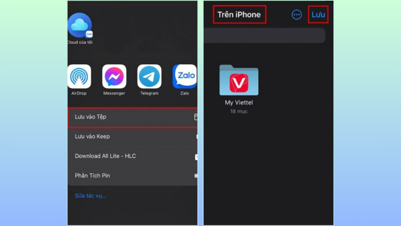 Cách tải ảnh Google Drive về điện thoại iPhone bước 3