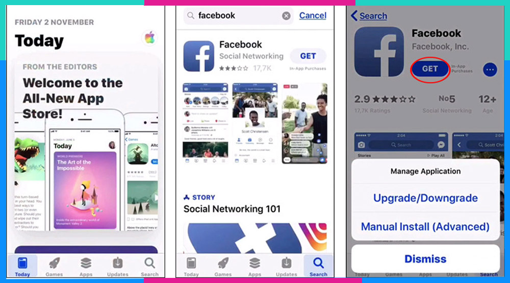 Cách tải Facebook phiên bản cũ cho iPhone bằng Appstore ++ B4