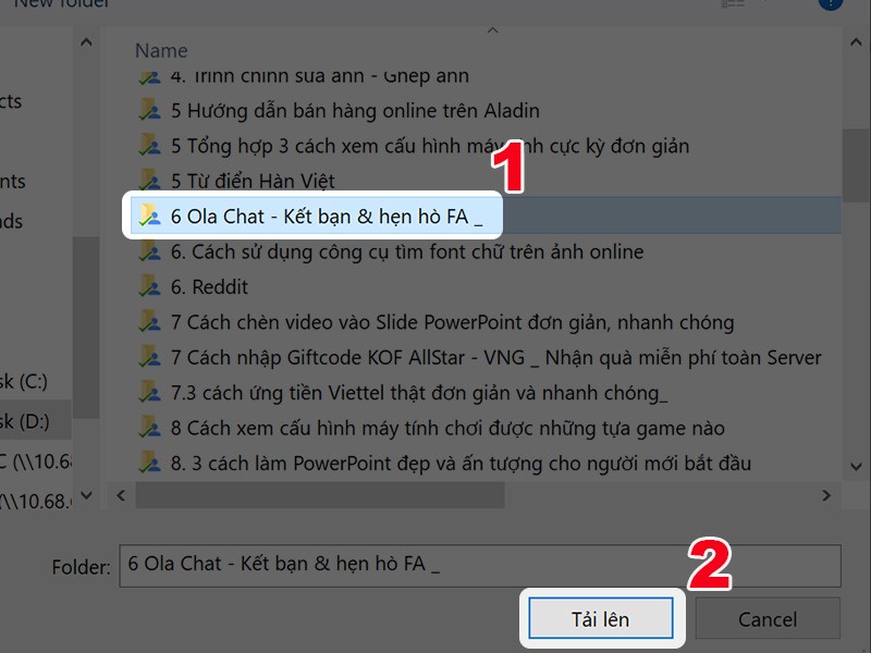 Cách tải ảnh lên Google Drive trên máy tính bước 5