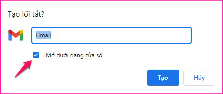Cách tải Gmail về máy tính qua trình duyệt Chrome 3