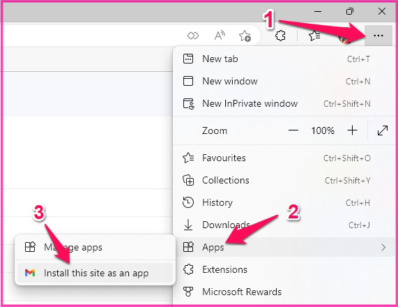 Cách tải Gmail về máy tính qua trình duyệt Microsoft Edge - 2