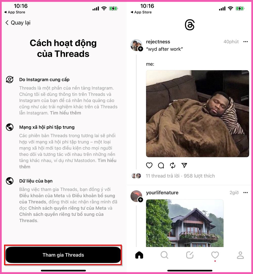 Cách tải và sử dụng Threads trên điện thoại bước 4