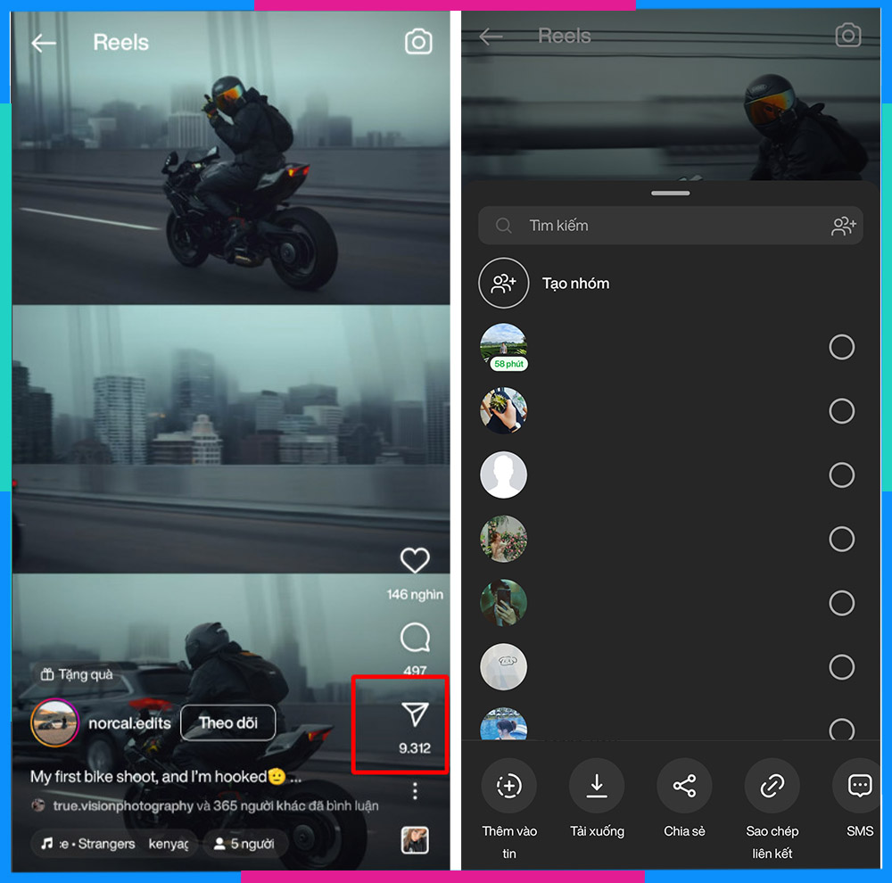 Tải Video trên Instagram về điện thoại bằng A Downloader b2