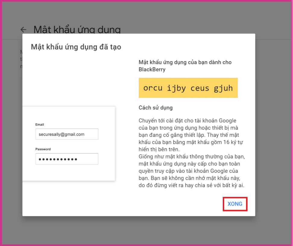 Cách tạo mật khẩu ứng dụng Gmail trên máy tính bước 7