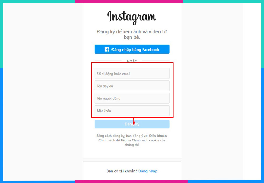 Cách tạo tài khoản Instagram Microsoft Store B3