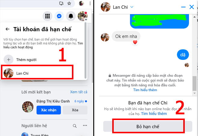 Tính năng hạn chế tin nhắn trên Messenger là gì? Cách tắt và bật từ A-Z