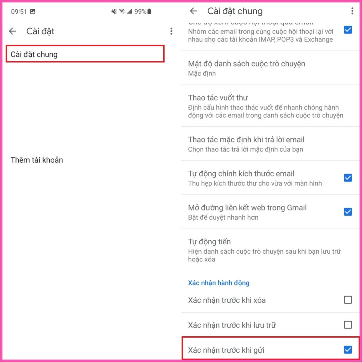 Cách thu hồi Gmail đã gửi trên điện thoại bước 2