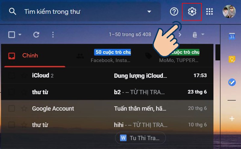 Cách thu hồi Gmail đã gửi trên máy tính bước 1