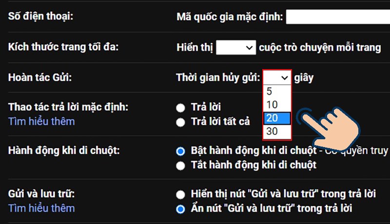 Cách thu hồi Gmail đã gửi trên máy tính bước 3