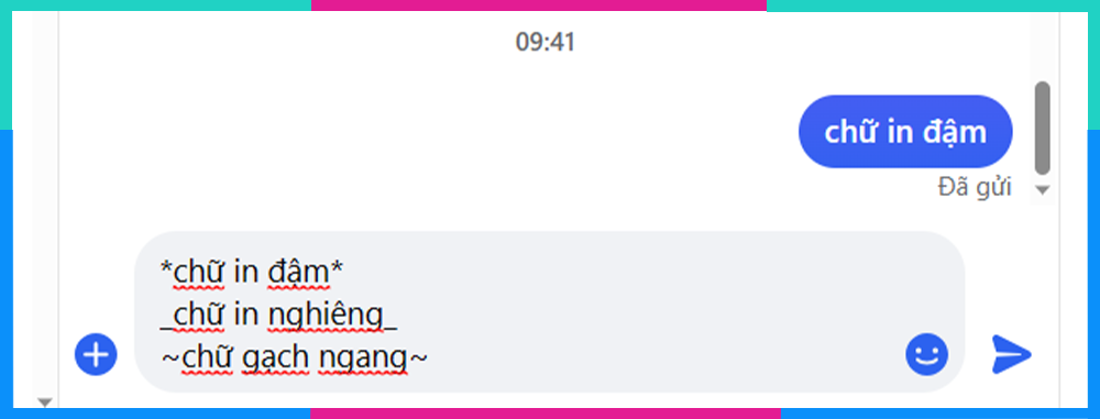 Cách viết chữ in đậm nghiêng Facebook Messenger Skype