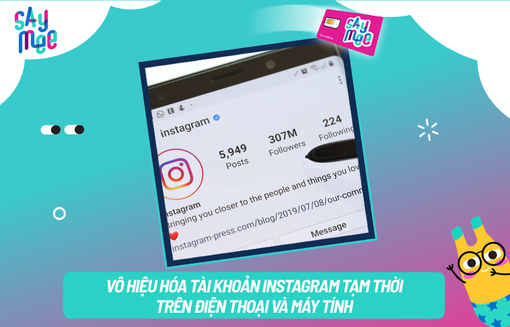 Cách vô hiệu hóa tài khoản Instagram