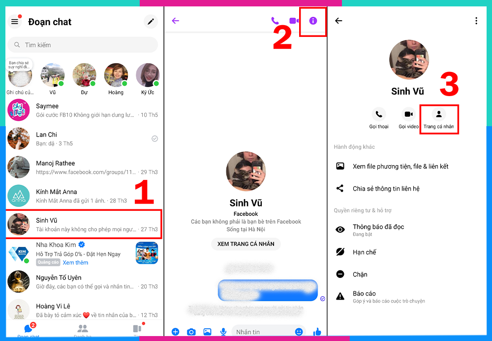 Hướng dẫn chi tiết cách xóa bạn trên Messenger thực hiện dễ dàng