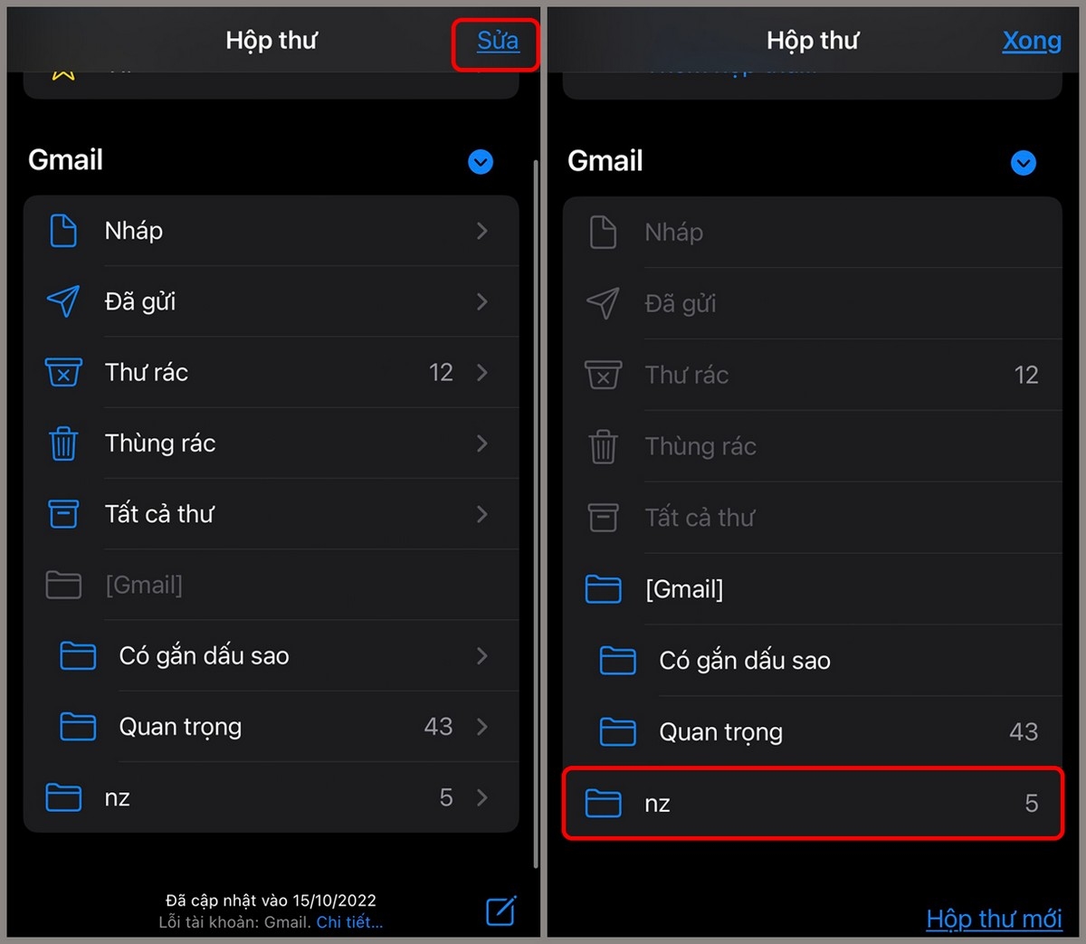 Cách xóa toàn bộ thư mục trong Gmail bước 1
