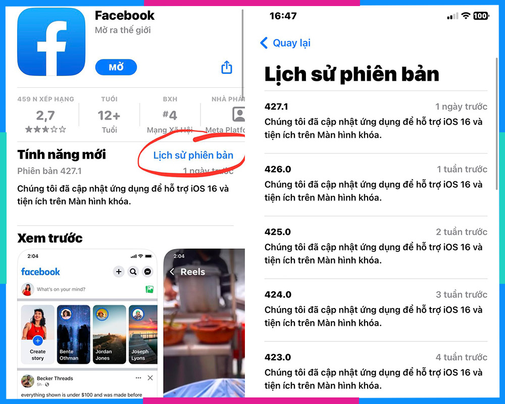 Cách kiểm tra và cập nhật Facebook B2