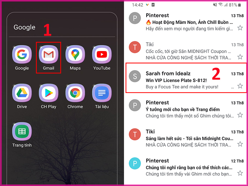 Chặn mail quảng cáo bằng cách báo cáo mail bước 1