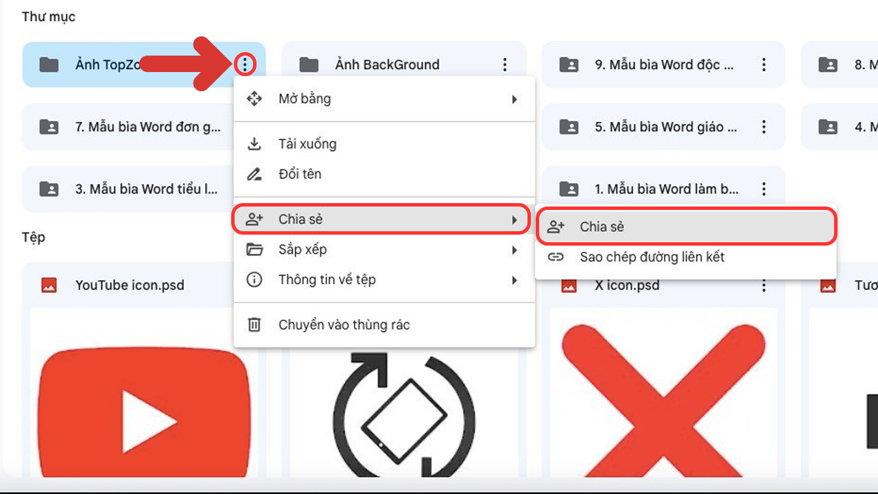 Chia sẻ dữ liệu