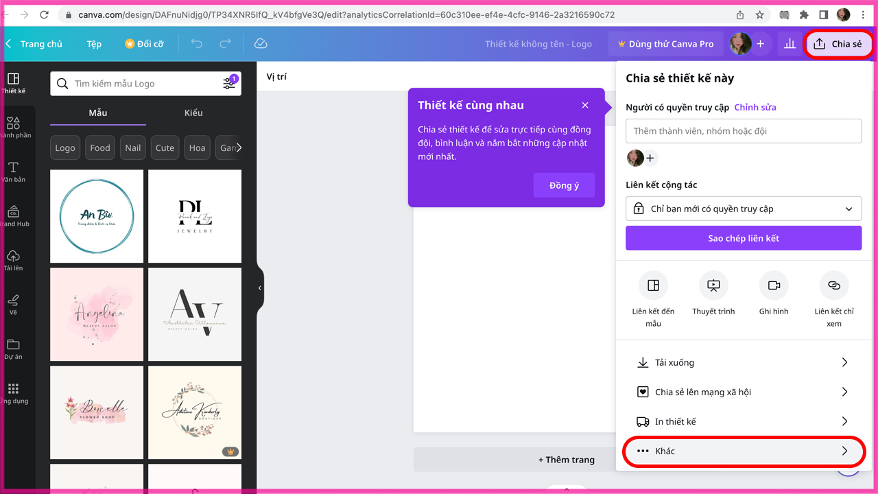 Chuyển Canva sang PowerPoint bằng máy tính bước 2