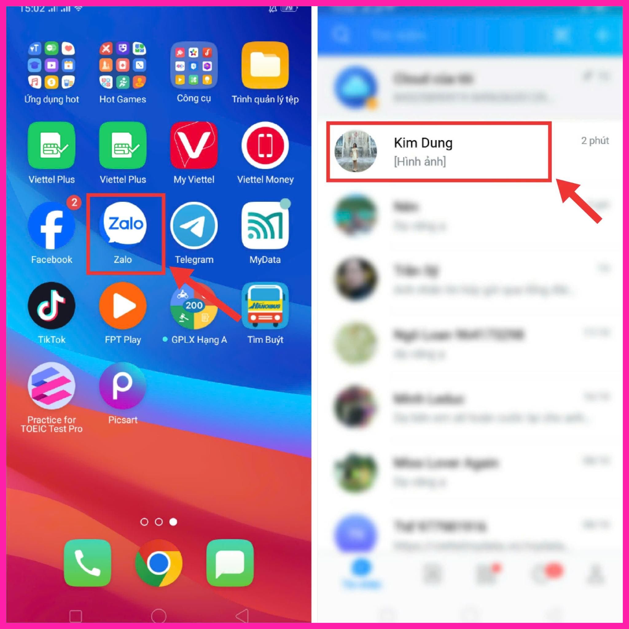 chuyển file từ gmail sang zalo 1