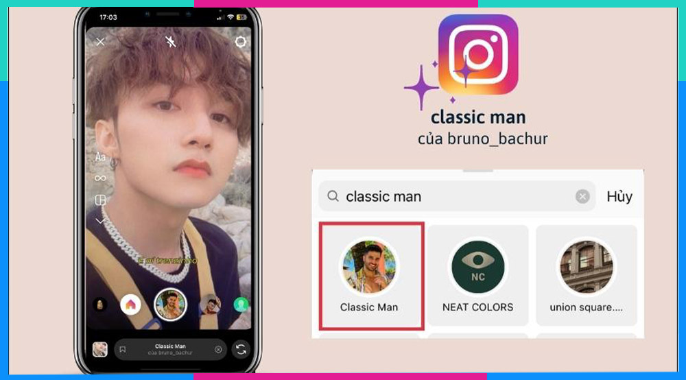 Filter Instagram đẹp cho nam classic man