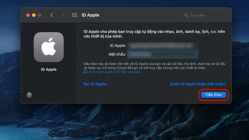 Cách đăng nhập iCloud bằng máy tính MacOS bước 2