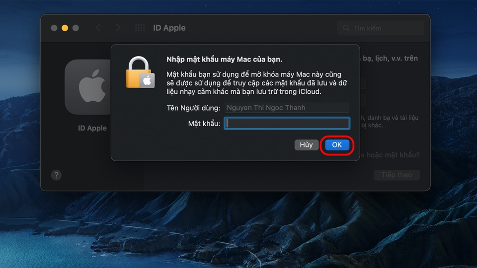 Cách đăng nhập iCloud bằng máy tính MacOS bước 2