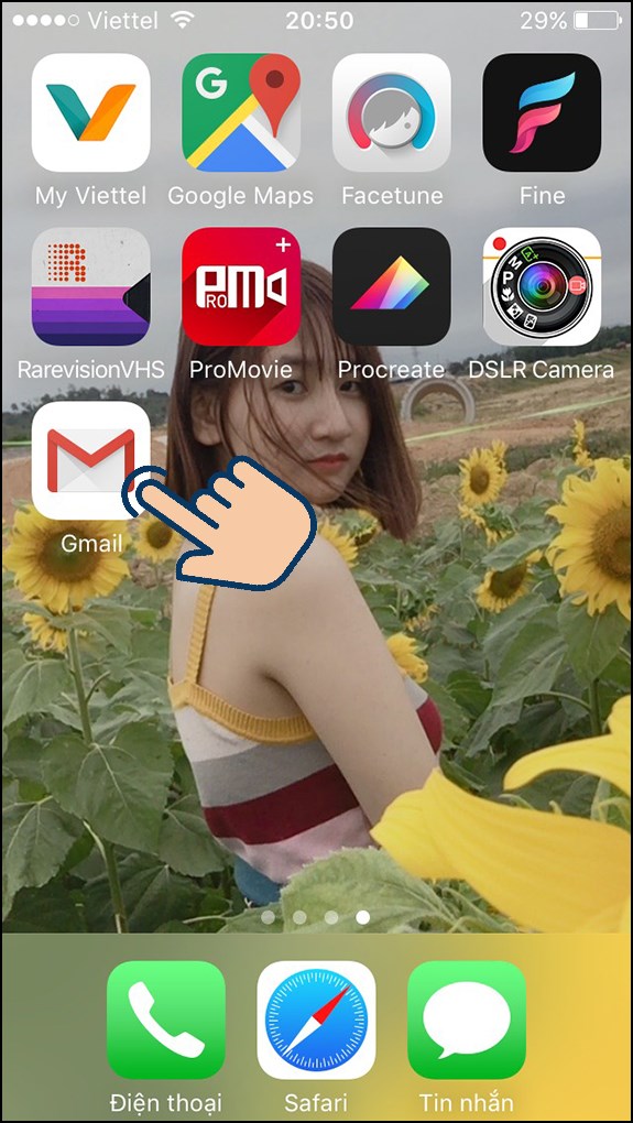 Đăng xuất Gmail từ xa trên điện thoại bước 1
