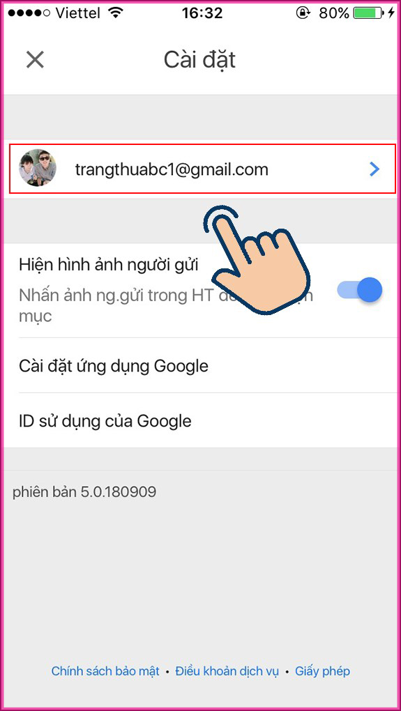 Đăng xuất Gmail từ xa trên điện thoại bước 4