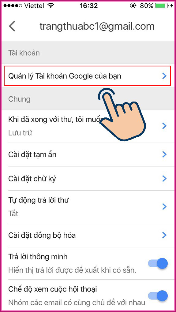 Đăng xuất Gmail từ xa trên điện thoại bước 5