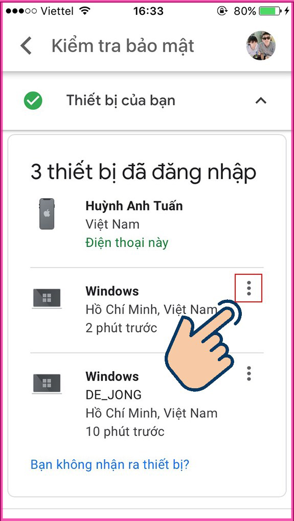 Đăng xuất Gmail từ xa trên điện thoại bước 9