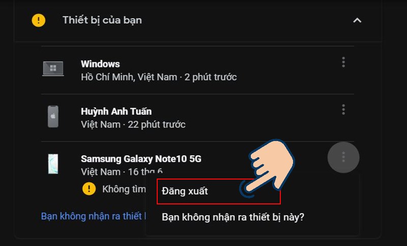 Đăng xuất Gmail từ xa trên máy tính bước 6