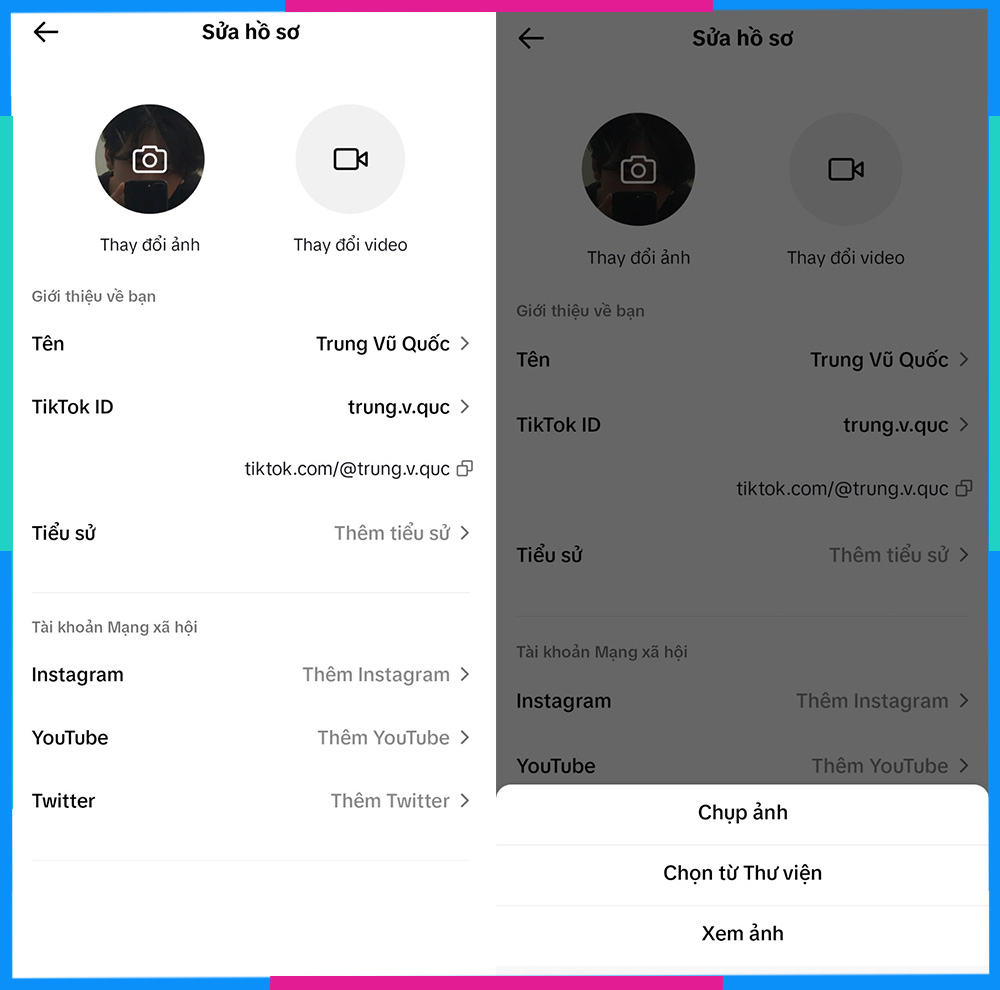 Cách đổi ảnh đại diện TikTok trên máy tính và điện thoại trong 1'