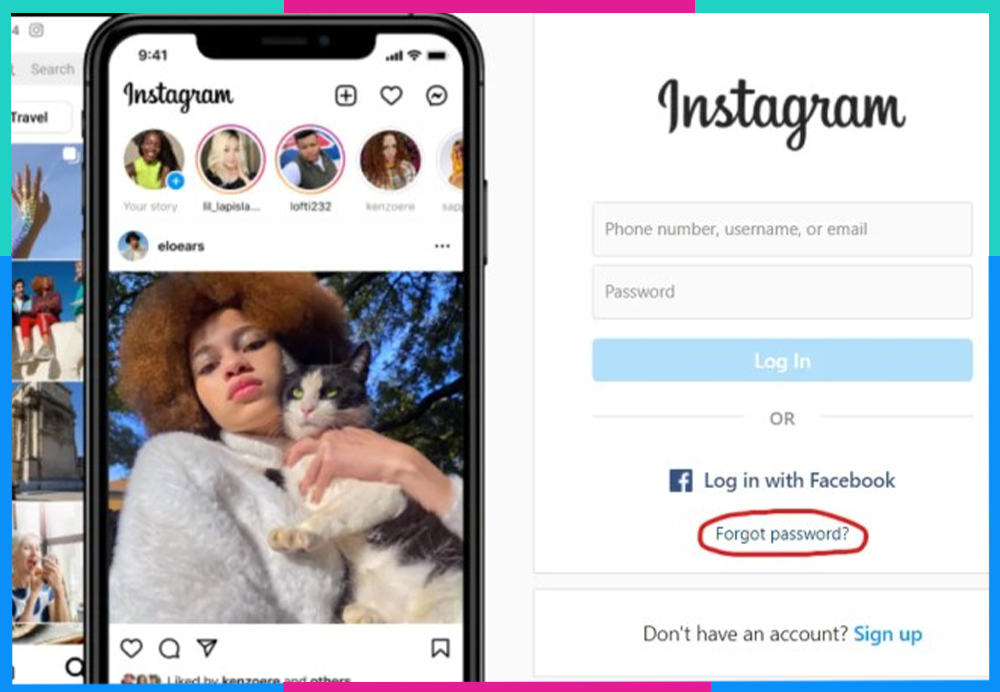 Đặt lại mật khẩu Instagram Web