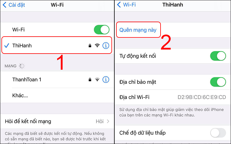 Đường truyền mạng hoặc Wifi đang sử dụng không ổn định Bước 1.2