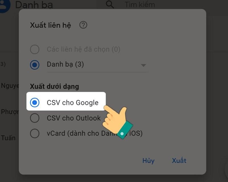 Gợi ý cách lấy danh bạ từ Gmail về máy tính bước 5
