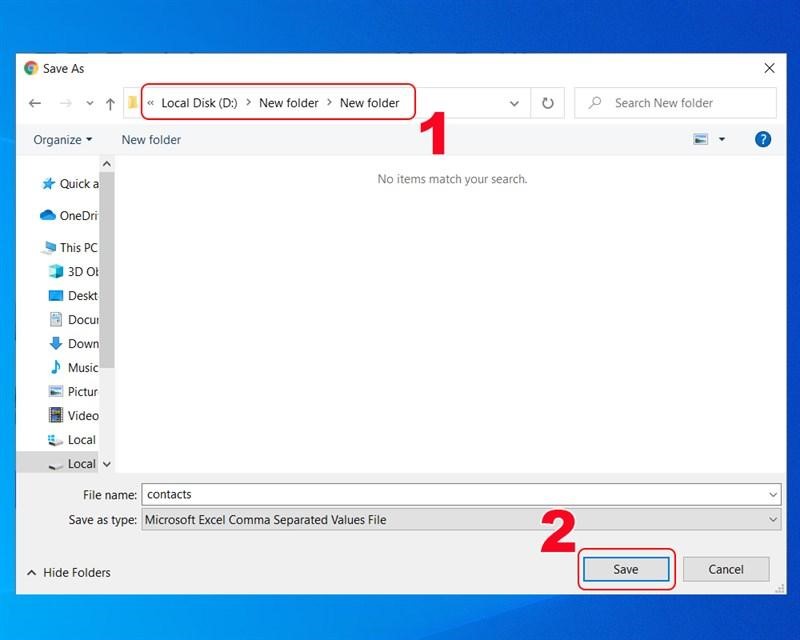 Gợi ý cách lấy danh bạ từ Gmail về máy tính bước 6
