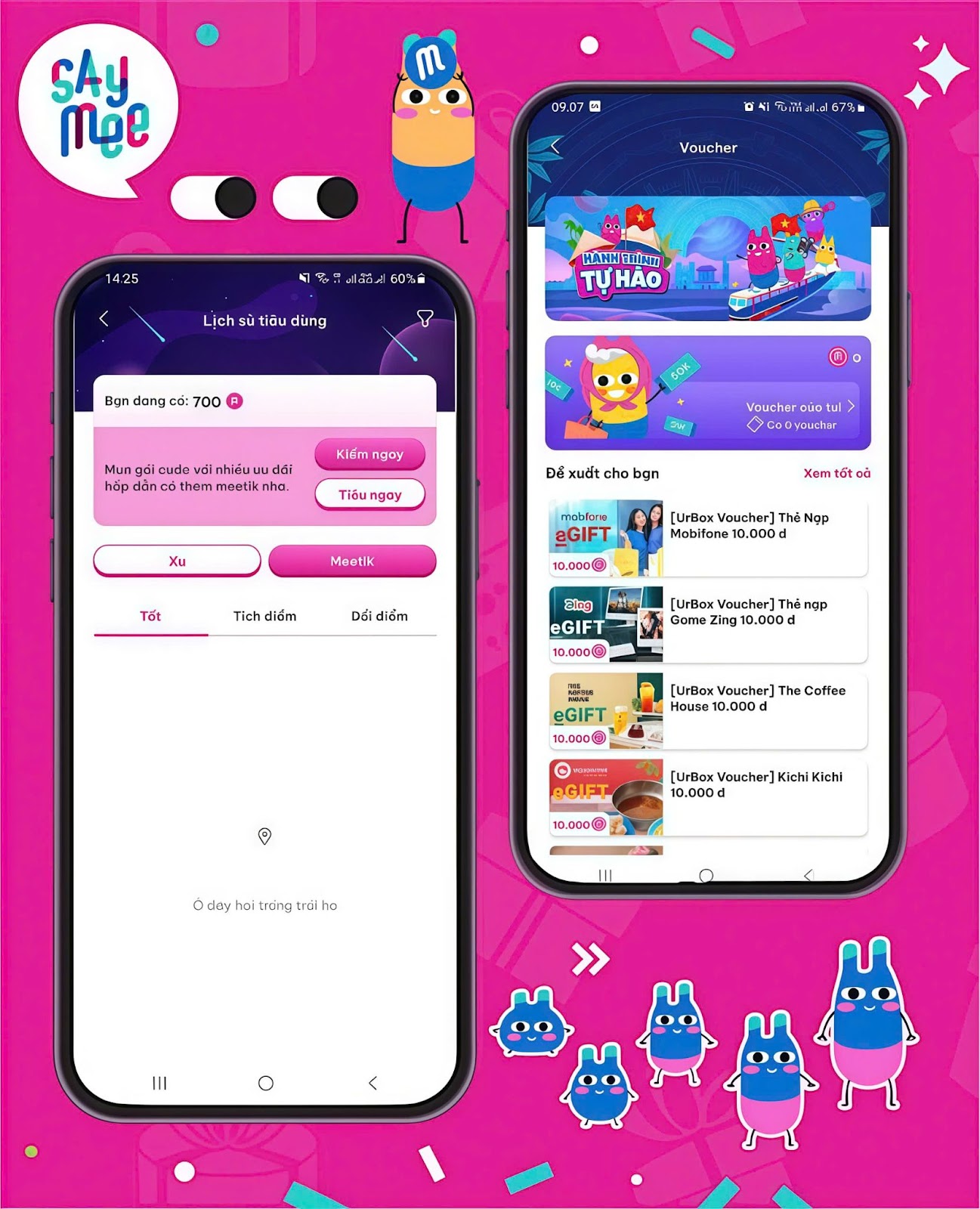 Gom điểm Meetik đổi voucher “xịn”