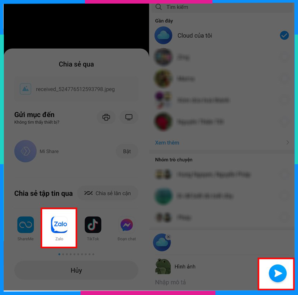 Bật mí cách gửi file từ Messenger sang Zalo nhanh nhất