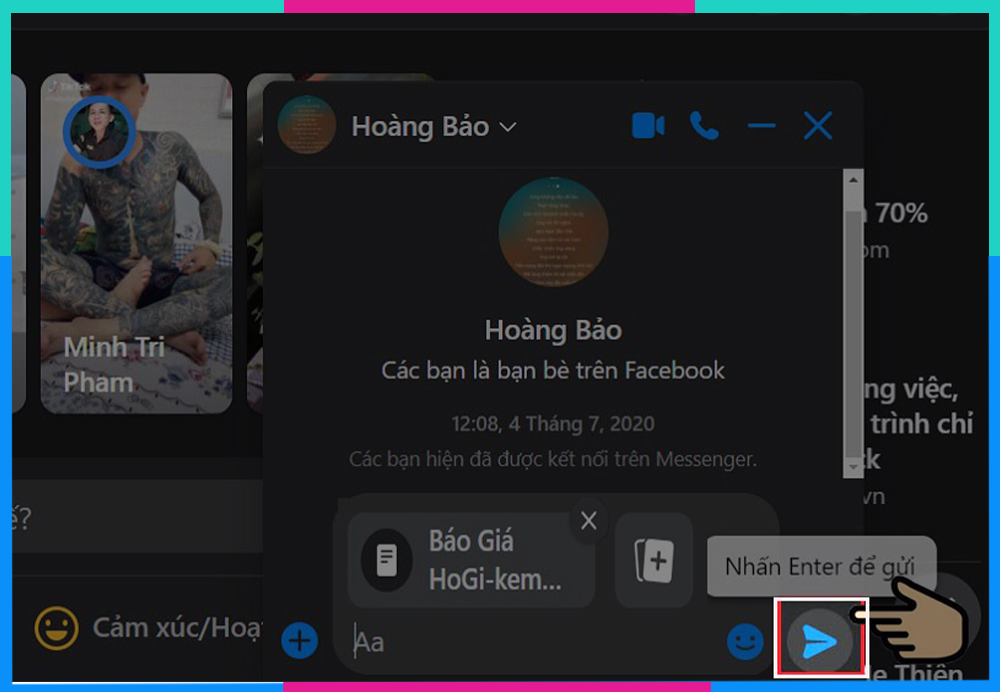 Gửi file qua Messenger thành công với 3 cách đơn giản dưới đây