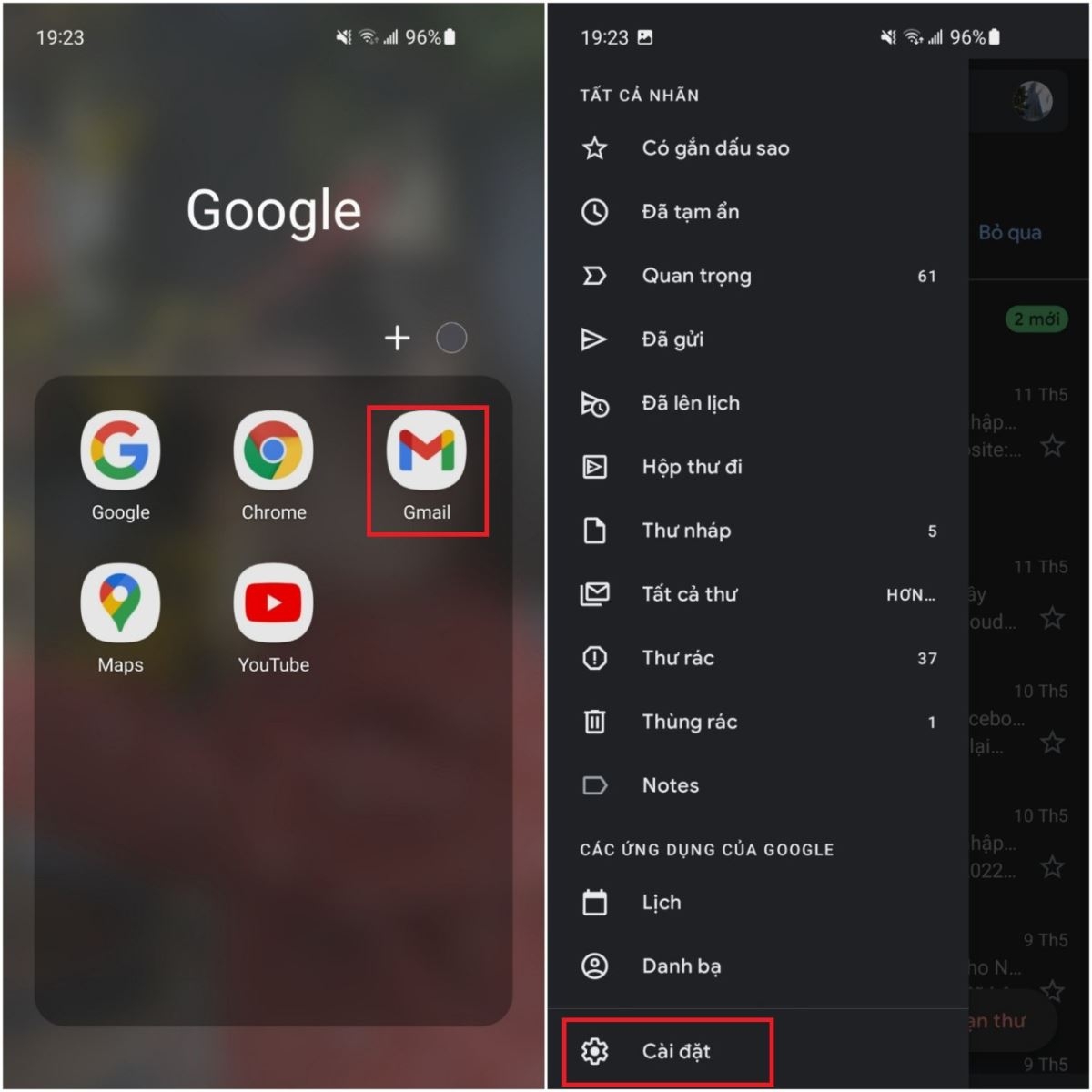 Hướng dẫn cách đăng nhập Gmail không cần xác minh trên điện thoại bước 1