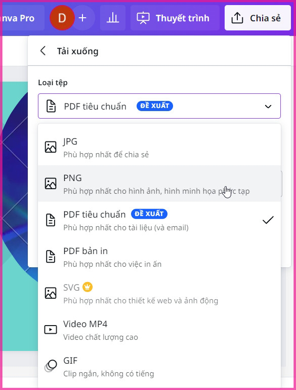 Hướng dẫn cách tự làm slide trên Canva bước 8